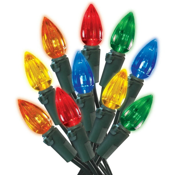 Holiday Time Christmas Lights LED BatteryOperated Multicolor C3 String Lights, 20 Count
