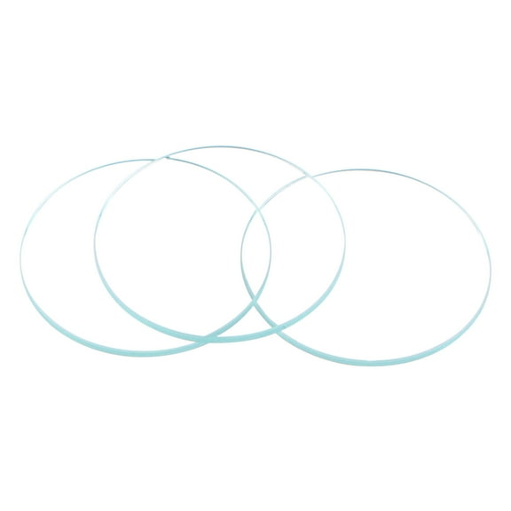 Uxcell 23.5mm Dia. Round Flat Watch Crystal Lens Glass Replacement Parts for Watchmaker Repair, Clear 6 Pack