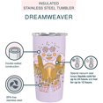 thumbnail image 4 of Insulated Stainless-Steel Tumbler by Athenstics - Dreamweaver - 17-Ounce - Double-Walled with Vacuum Seal Keeps Liquids Cold for Hours - Fits Standard Size Cup Holders, 4 of 6