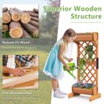 thumbnail image 6 of Topbuy 2-In-1 Raised Garden Bed with Trellis Removable Planter Boxes with Lattice Trellis 44.5” Vertical Wood Flower Bed, 6 of 10