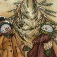 thumbnail image 2 of Coolnut 60" Christmas Snowman Round Tablecloth, Waterproof Stain and Wrinkle Resistant Washable Decorative Table Covers for Kitchen Dining Tabletop Party Outdoor Picnic, 2 of 7