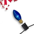 thumbnail image 2 of Pack of 4 Blue C9 Transparent Christmas Replacement Bulbs, 2 of 9