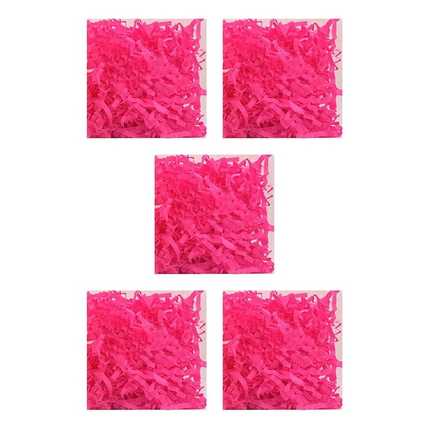 Inteprter Raffia Shredded Paper Perfect DIY Confetti Relleno a prueba de golpes Suministros de embalaje para el aula escolar phloxine floxina 5piezas Inteprter CBP255489