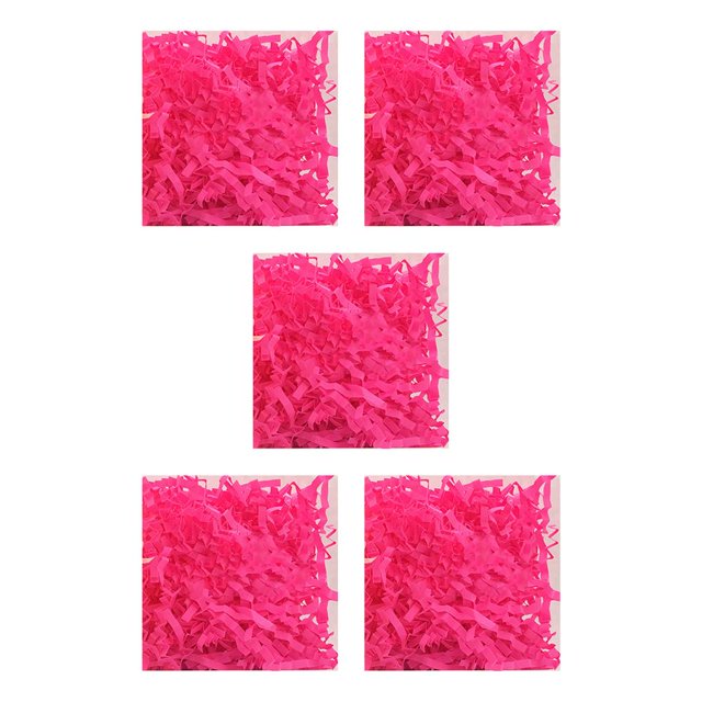 Bewildely Relleno de papel triturado de hierba de Pascua, confeti DIY perfecto, relleno a prueba de golpes, suministros de embalaje para decoración de floxina 5piezas Bewildely CBP255489