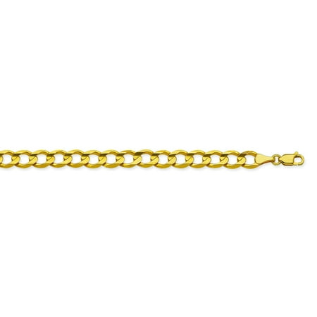 10K Yellow Gold 4.75 Curb Chain in 8 inch, 18 inch, 20 inch, 22 inch, 24 inch, & 30 inch