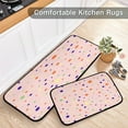 thumbnail image 5 of GZHJMY Polka Dot Anti Fatigue Mats for Kitchen Floor,Set of 2 Non Skid Washable Waterproof Anti Kitchen Floor Mats for Kitchen Office Laundry Room Bathroom (19"x27"+19"x47"), 5 of 7