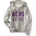 thumbnail image 1 of Aeropostale Womens New York City 1987 Popover Sudadera con capucha, gris, pequeño Aeropostale Sudadera, 1 of 1