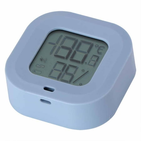 

Electronic Temperature Humidity Monitor Thermometer Hygrometer Temperature Humidity Meter For Home Garage Greenhouse Restaurant White Blue