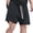 Black, variant on ZQUUVOU Men's Casual Shorts Solid Color Cotton Drawstring Pockets Elastic Sports Shorts Black