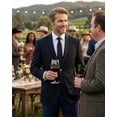 thumbnail image 3 of P&L Men's Blazer Jacket Classic Fit Men's Sport Coat 2 Button Notch Lapel Dual Side Vents, 3 of 6