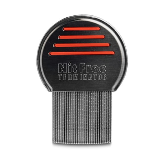 SIMPLICETY® at Home Lice Comb Nit Free, Stainless Steel Lice Comb for Kids and Adults, Head Lice Comb with Ergonomic Grip And Round edges, Lice Combs for Thick and All Hair Types (Color May Vary)