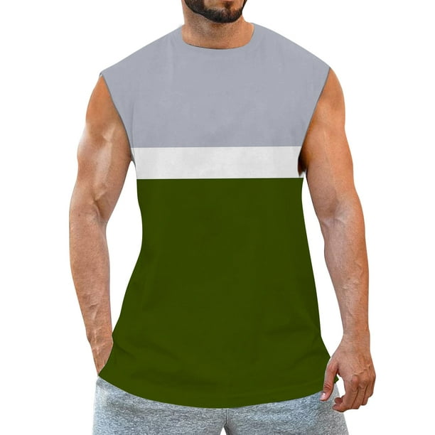 Mens Quick Dry Vest Fitness Muscle Tank Tops Sleeveless Workout
