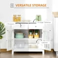 thumbnail image 3 of Sideboard Buffet Cabinet, Kitchen Cabinet with 2 Drawers and Glass Doors, Accent Cabinet, 3 of 5