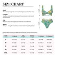 thumbnail image 6 of Daiia Happy Summer Women's Bikini Set Two Piece Swimsuit High Waisted Bikini Adjustable Straps Bikini Perfect for Beach, Pool, and Summer Vacation-X-Large, 6 of 9