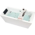thumbnail image 2 of Vanity Art 67" x 32" Acrylic Freestanding Bathtub with Air Bubble System, VAB6814-L, 2 of 5