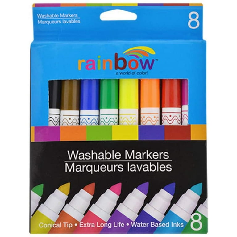 12 Count (96 total) Rainbow Washable Dot Markers by Creatology - Perfect  for Drawing, Coloring, Arts & Crafts - Bulk 8 Pack 