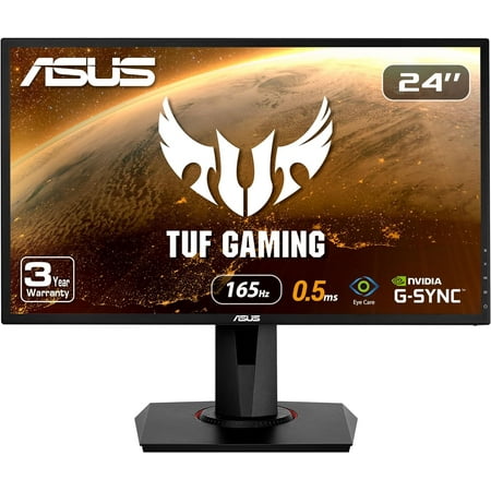 ASUS - VG248QG 24" Widescreen LCD ELMB Sync, Adaptive-Sync snd FreeSync Compatible FHD Gaming Monitor (DisplayPort, HDMI) - Black