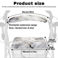 thumbnail image 6 of HELLHERO Marble Walker Covers Rollator Walker Seat Back Covers Breathable for Outdoor Park Machine Washable Gift Option, 6 of 7