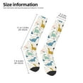 thumbnail image 2 of Naloa Cute Dinosaurs Thigh High Socks Extra Long Stretchy Sock Women Over Knee High Opaque Stocking Daily Wear, 2 of 6