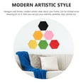 thumbnail image 3 of WHAMVOX 12PCS Self Adhesive Hexagon Wall Tiles Wool Felt for Creative Home Decor, 3 of 6