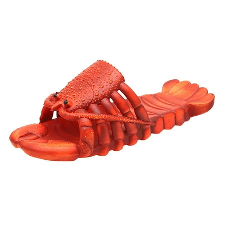 

Betiyuaoe Girls Slippers Summer Cute Children Lobster Shape Creative Breathable Open Toe Beach Shoes