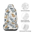 thumbnail image 4 of Wukai Winter Forest Animals Full Set Car Seat Covers with Soft Padding Universal Auto Front Seats Protector and Cushion Mat, 4 of 5