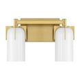 thumbnail image 2 of Caldwell 2-Light Bathroom Vanity Light in Warm Brass, 2 of 5