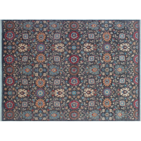 Aria Aysu Grey/Ivory Rug, 9'0" x 12'1"