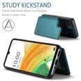 thumbnail image 5 of Mantto Case for Samsung Galaxy A33 5G with Card Holder, Retro PU Leather RFID Blocking Credit Card Slots Double Magnetic Clasp Flip Kickstand Shockproof Phone Cover for Samsung Galaxy A33 5G,Blue, 5 of 9