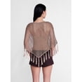 thumbnail image 3 of Madden NYC Women's Sequin Poncho, Sizes XS-XXL, 3 of 5