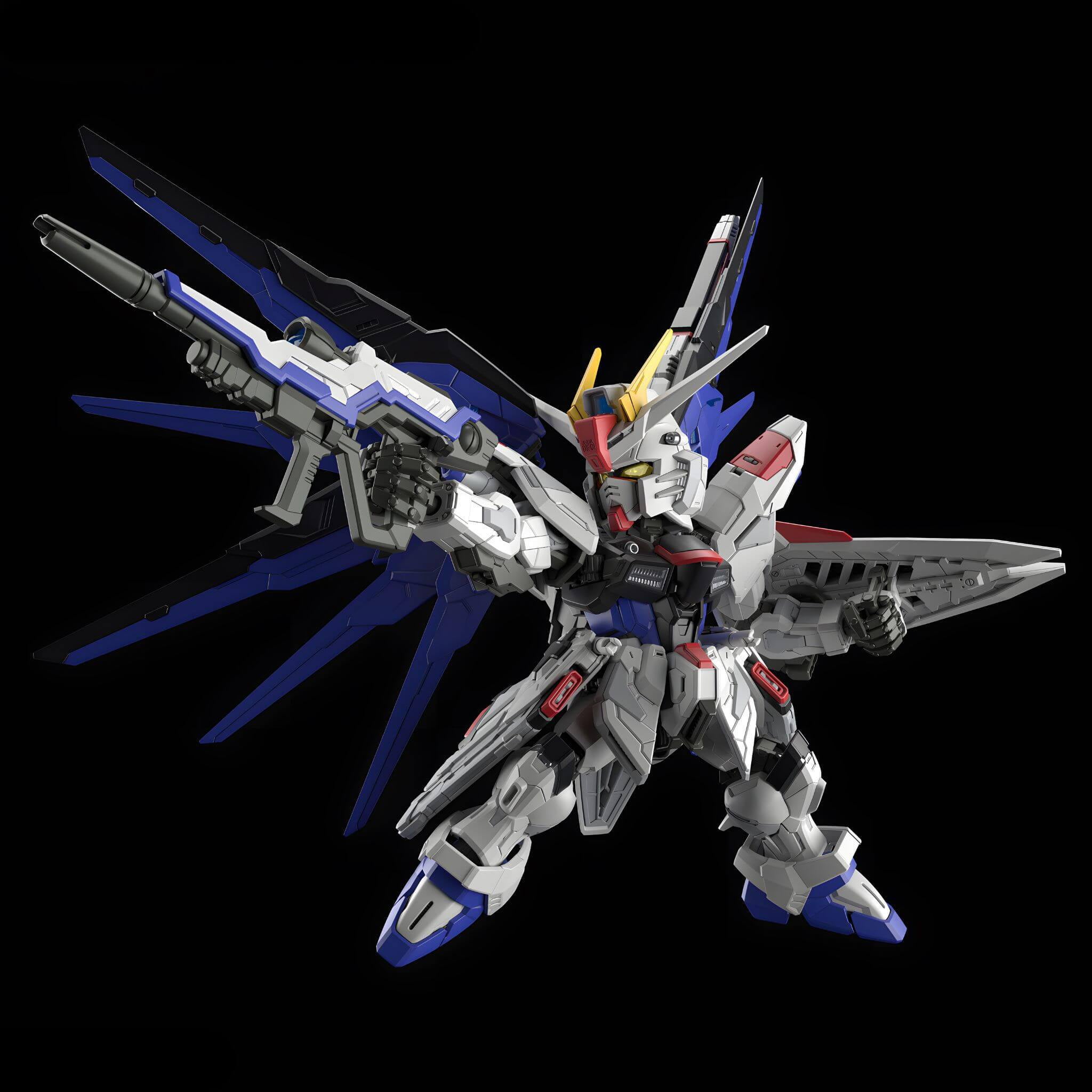 Bandai MGSD Freedom Gundam Model Kit with Movable Gimmicks, Plastic Multicolor, 4.52", 6 lb