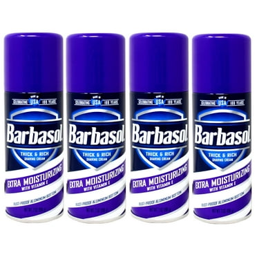 Barbasol Thick & Rich Extra Moisturizing Shaving Cream, 7 Oz, 4 Pack