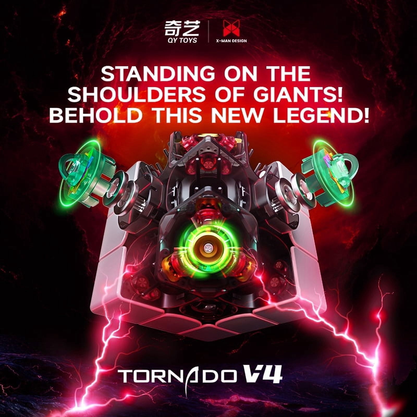 QY X Man Tornado V4 M UV Coated Pioneer Magic Cube 3x3 Stickerless Speed Cube  Puzzle Toys  Children Gift