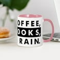 thumbnail image 4 of CafePress - Coffee Books & Rain - 11 oz Ceramic Mug - Novelty Coffee Tea Cup, 4 of 6