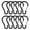 Black, variant on 10 Pack Carabiners Clip Metal Gourd-Shaped, 3-Inch Carabiner for Keychain Aluminum Spring Snap Clips Assorted