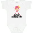 thumbnail image 3 of Inktastic Future Softball Star Girl Girls Baby Bodysuit, 3 of 5