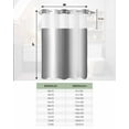 thumbnail image 7 of No Hook Shower Curtains, Gray White Ombre Long Bathtub Curtains with Snap in Liner, Greyish Gradient Minimalist Aesthetic Waterproof Washable Fabric Bathroom Shower Curtain Sets, 72" x 84", 7 of 7