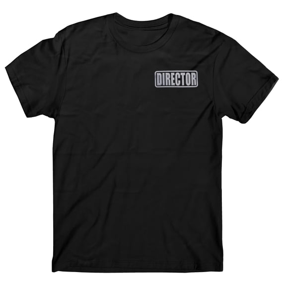 Film Director t shirt, reflective logo, movie director t shirt