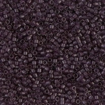 Miyuki Delica Seed Beads DB0784/DB784 11/0 Transparent Dark Smoky Amethyst Semi-Frosted 7.2 Grams