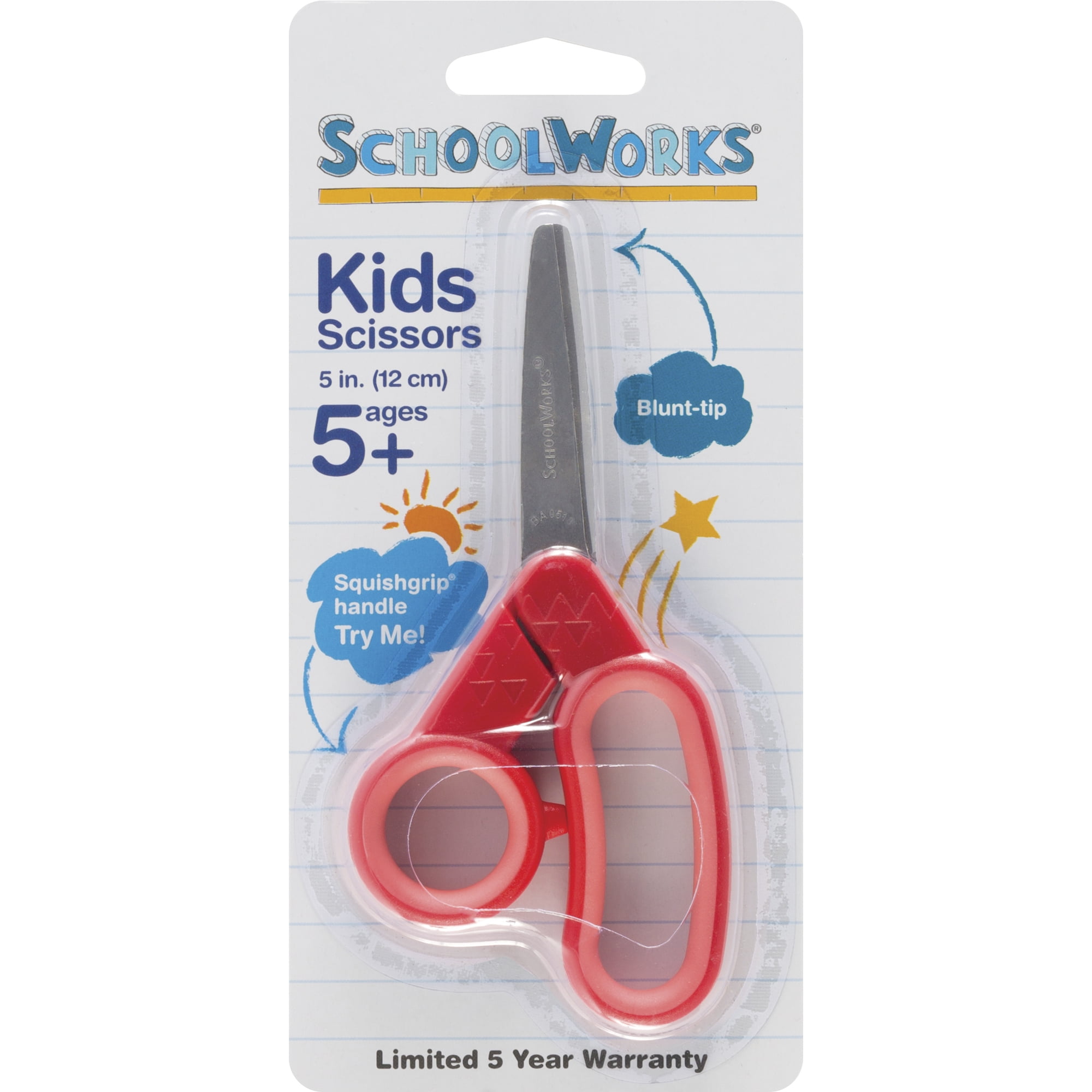Scissors Bulk, 24 Pack BURVAGY 5.5 Small Scissors School Student Blunt Tip  Kids Craft Scissors, Sharp Stainless Steel Blades Safety Soft Grip Handles