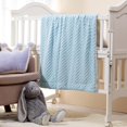 thumbnail image 7 of CREVENT Cozy Soft Warm Sherpa Baby Blanket for Infant Toddler's Crib Cot Stroller Gifts for Baby Boys All Season Use (30"X40" Blue dot), 7 of 7