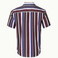 thumbnail image 3 of zfhfof Mens Fashion Striped Shirts Short Sleeve Button Down Summer Shirts Regular Fit Casual Beach Tops, 3 of 6