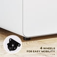 thumbnail image 4 of Lockable File Cabinet, Steel Filing Cabinet on Wheels for Legal, A4, Letter Size, Home Office, 4 of 7