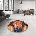 thumbnail image 3 of Ahgly Company Indoor Rectangle Abstract Brown Red Abstract Area Rugs, 8' x 12', 3 of 6