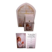 Club Pack of 24 Boy First Holy Communion Cross Pins with Prayer Cards