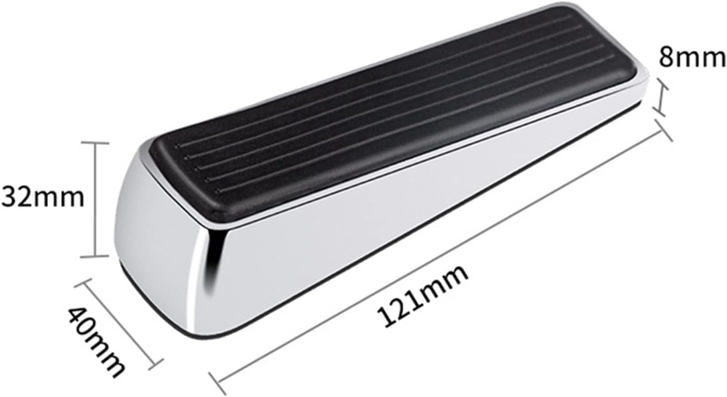 Removable Door Stopper Zinc Alloy Door Top Rubber Door Stopper Top Door Stop Windproof and Anticollision Door Stopper 1Pcs