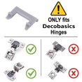 thumbnail image 2 of Clips Restrictores para Gabinete DecoBasics Ángulo de 86° Paquete de 20, 2 of 9