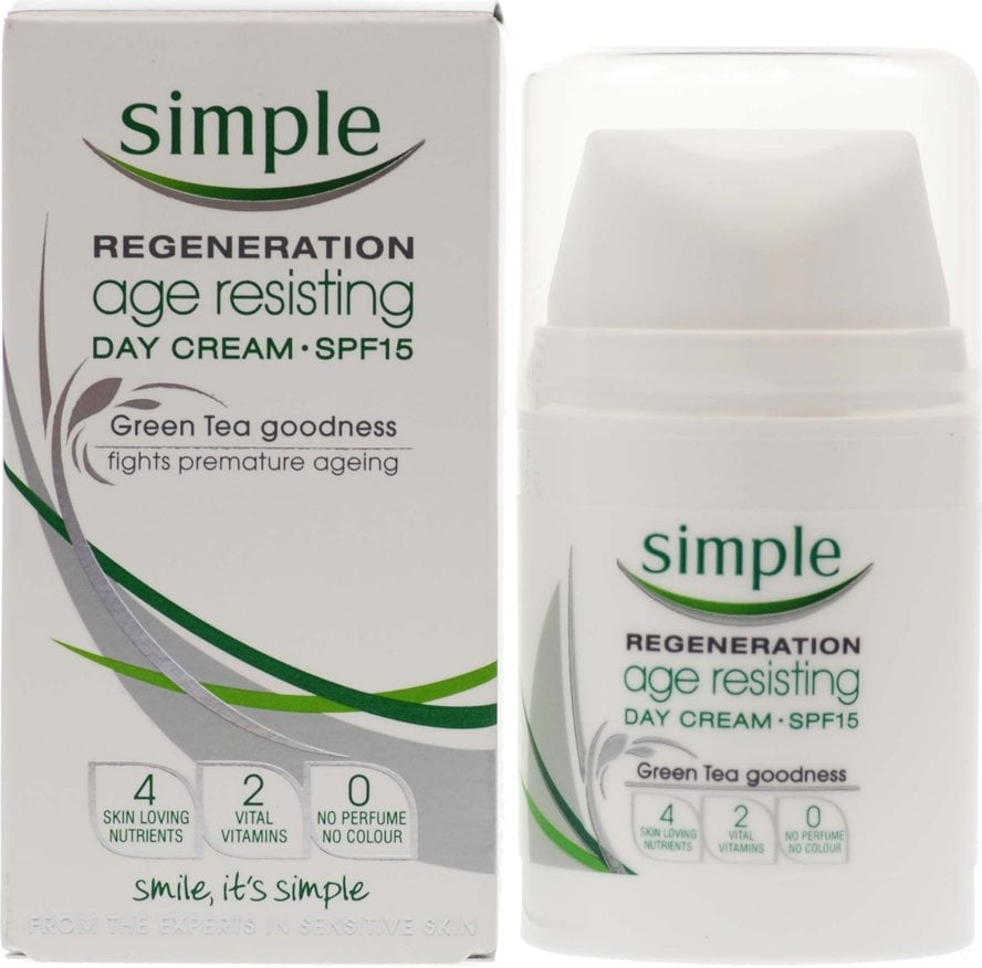 Simple Regeneration Age Resisting Day Cream SPF 15 1.7 oz Discontinued
