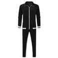thumbnail image 4 of Stamzod Men's Tracksuits Long Sleeve Sweatsuits For Men Set Track Suits 2 Piece Casual Athletic Jogging Warm Up Full Zip Sweat Suits Plus Size On Sale, 4 of 5