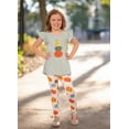 thumbnail image 4 of Millie Loves Lily Girls' Sage Pumpkin Top & Printed Legging Set, Size 5, (2-PCS), 4 of 4